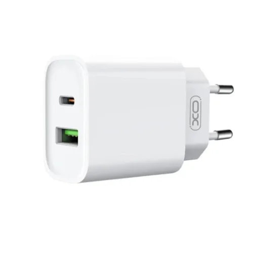 XO-CE02A 20W PD + QC Адаптер с изх. USB-C и USB