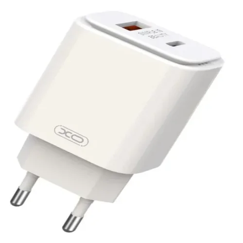 XO-L90A 20W PD Адаптер с изх. USB-C + USB PD-20W + QC18W