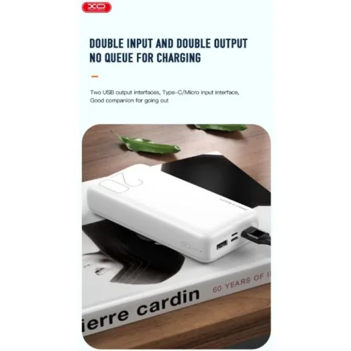 XO PR183 Преносимо зарядно 20,000MaH 2xUSB-C/1xUSB – Бял