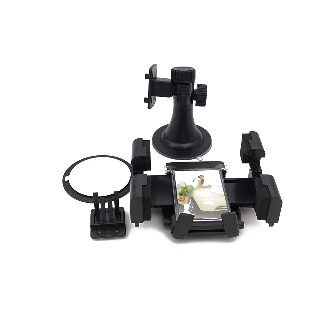 XP-C 2131-C Универсална автомобилна стойка за телефон и GPS с вендуза, щипка за въздуховод и 360° въртене