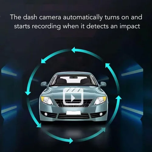 Y6 WIFI Автомобилен видеорегистратор предна и задна камера с WiFi, 1080P, нощно виждане, паркинг мониторинг и 170° широк ъгъл