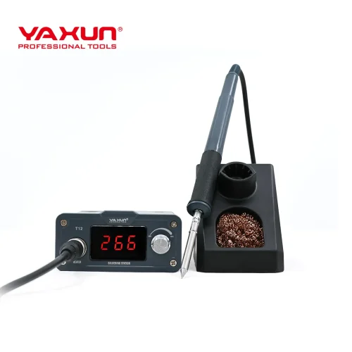 Yaxun T12 Поялна Станция T12 Интелигентна маса за заваряване LED цифров дисплей Автоматичен латентност BGA