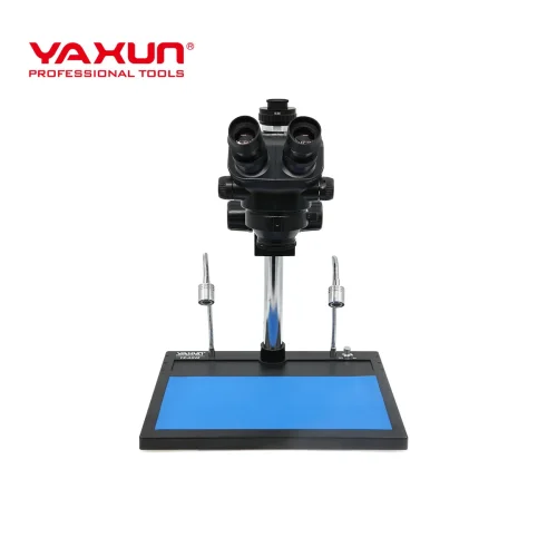 YAXUN YX-AK45-2501-B101C + МОНИТОР/ 4K камера Професионален тринокулярен микроскоп с LED осветление
