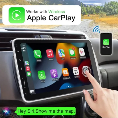 YB-10 10″ Автомобилен мултимедиен плейър ANDROID 1 DIN 10″ въртящ се дисплей HC8227, 4GB + 64GB, IPS, CarPlay, Android Auto, Bluetooth, WiFi, GPS