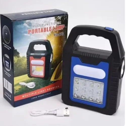 YD-878B Преносим соларна лампа/фенер COB LED работна лампа Факел Power Bank Водоустойчив USB акумулаторен външен къмпинг Авариен прожектор