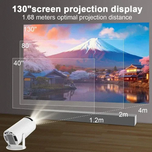YG300 WIFI Мини ANDROID проектор за домашно кино 1080P WiFi безжичен проектор Видео проектор За телевизор USB устройство Media Play