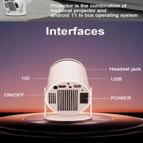 YG300 WIFI Мини ANDROID проектор за домашно кино 1080P WiFi безжичен проектор Видео проектор За телевизор USB устройство Media Play