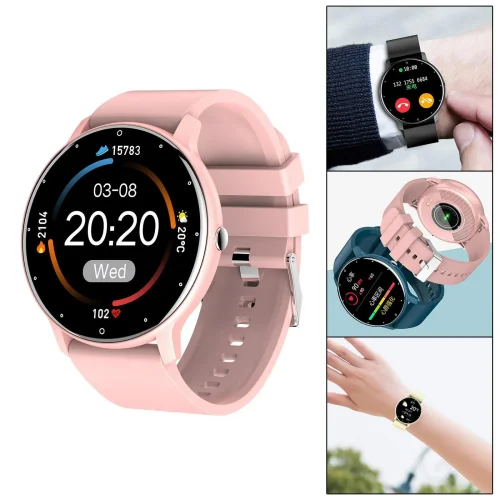 Yoshoot YS-R4 Смарт часовник 1.26″ BT V5.2 IP68 водустойчив – Розов