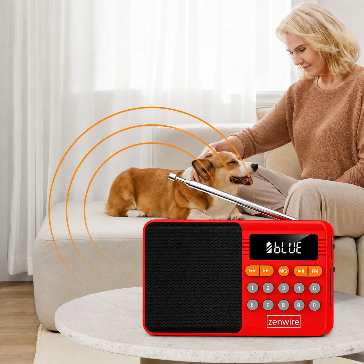 YSF-005BT Преносимо радио с Bluetooth колонка, FM радио, USB, TF карта и AUX