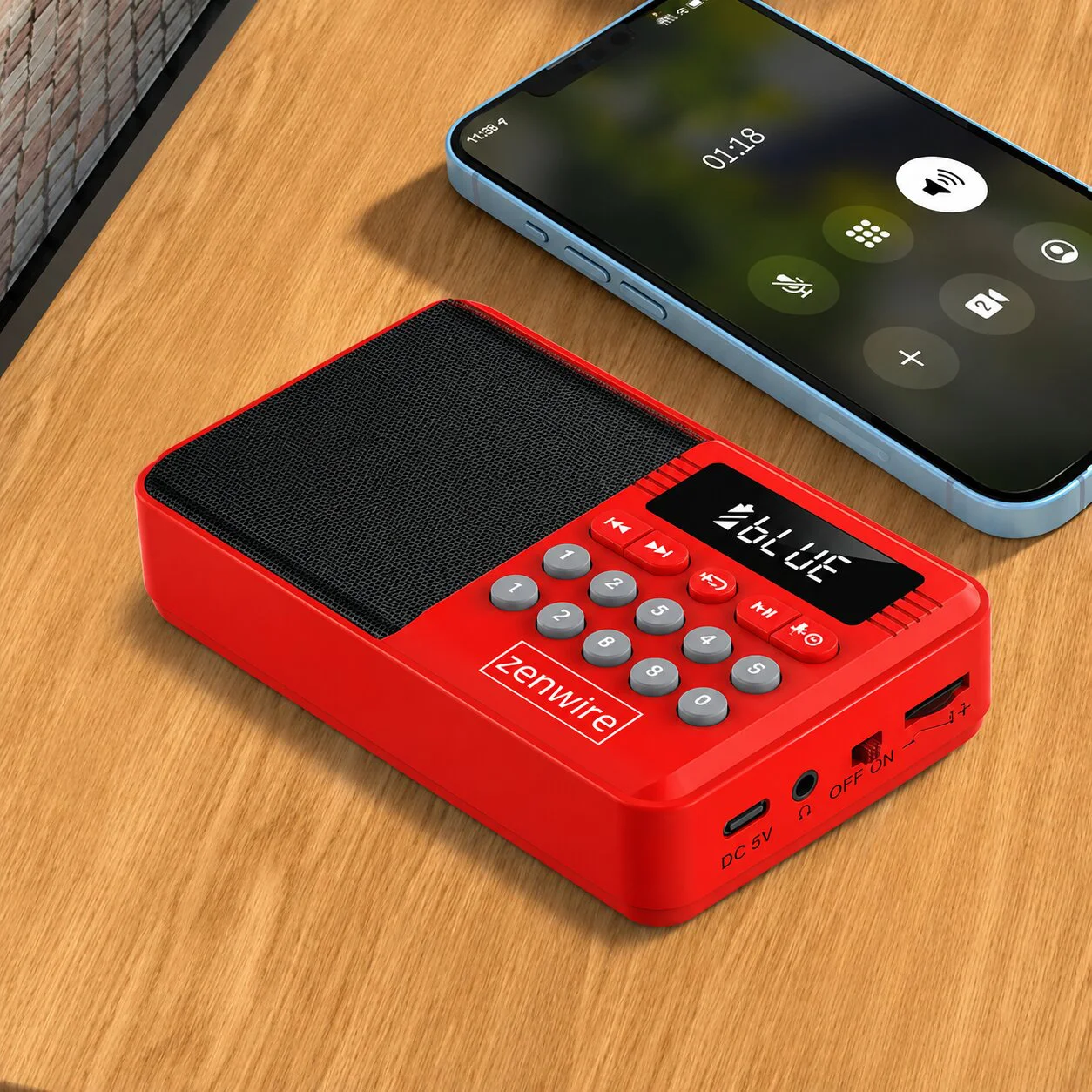 YSF-005BT Преносимо радио с Bluetooth колонка, FM радио, USB, TF карта и AUX