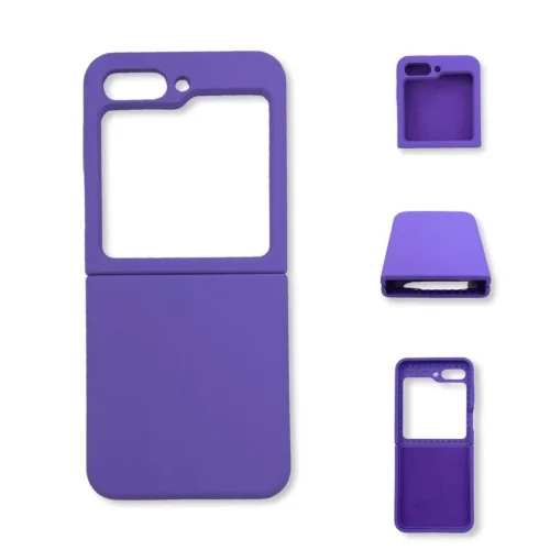Z15 Silicone case за Samsung Z Flip 5 от 2 части – Тъмно Лилав
