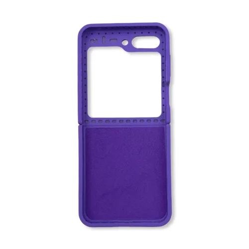 Z15 Silicone case за Samsung Z Flip 5 от 2 части – Тъмно Лилав