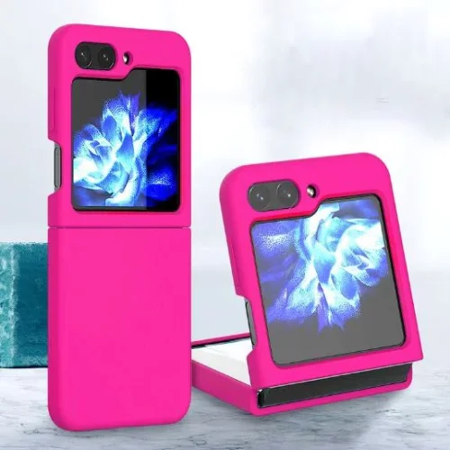 Z15 Silicone case за Samsung Z Flip 6 от 2 части – Тъмно Розово