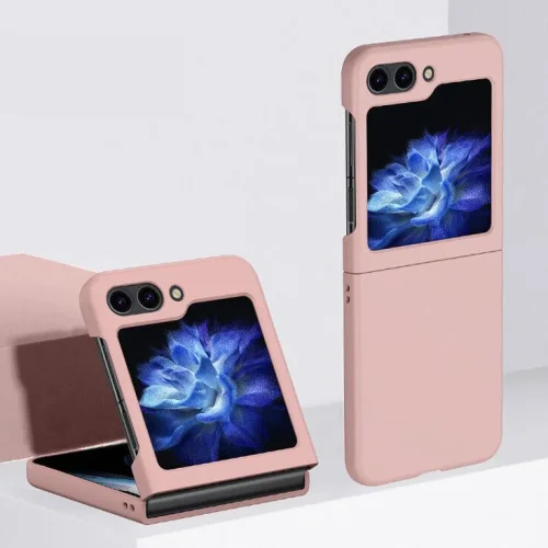 Z15 Silicone case за Samsung Z Flip 7 от 2 части – Бебешко розово