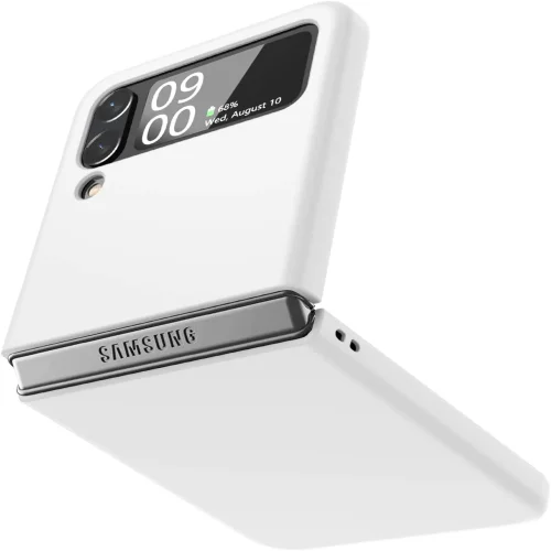 Z15 Silicone case за Samsung Z Flip 7 от 2 части – Бял