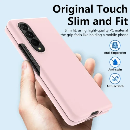 Z15 Silicone case за Samsung Z Fold 4 от 2 части – Бебешко Розово