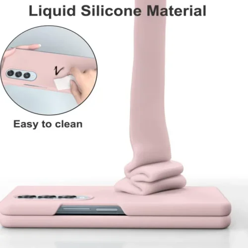 Z15 Silicone case за Samsung Z Fold 4 от 2 части – Бебешко Розово