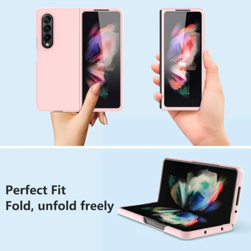 Z15 Silicone case за Samsung Z Fold 4 от 2 части – Бебешко Розово