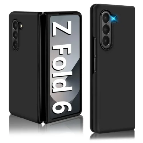Z15 Silicone case за Samsung Z Fold 6 от 2 части – Черен