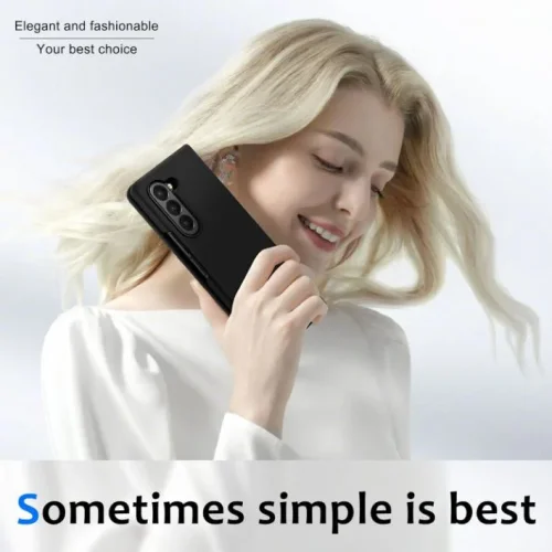 Z15 Silicone case за Samsung Z Fold 6 от 2 части – Черен