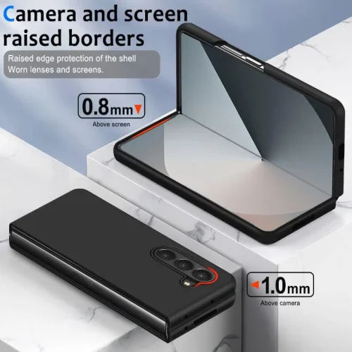 Z15 Silicone case за Samsung Z Fold 6 от 2 части – Черен
