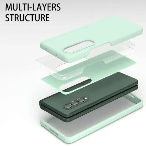 Z15 Silicone case за Samsung Z Fold 6 от 2 части – Светло Син