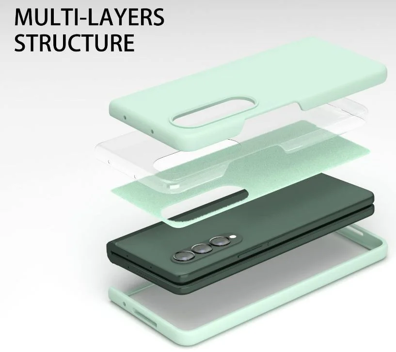 Z15 Silicone case за Samsung Z Fold 6 от 2 части – Светло Син