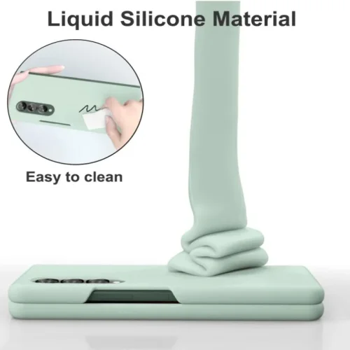 Z15 Silicone case за Samsung Z Fold 6 от 2 части – Светло Син