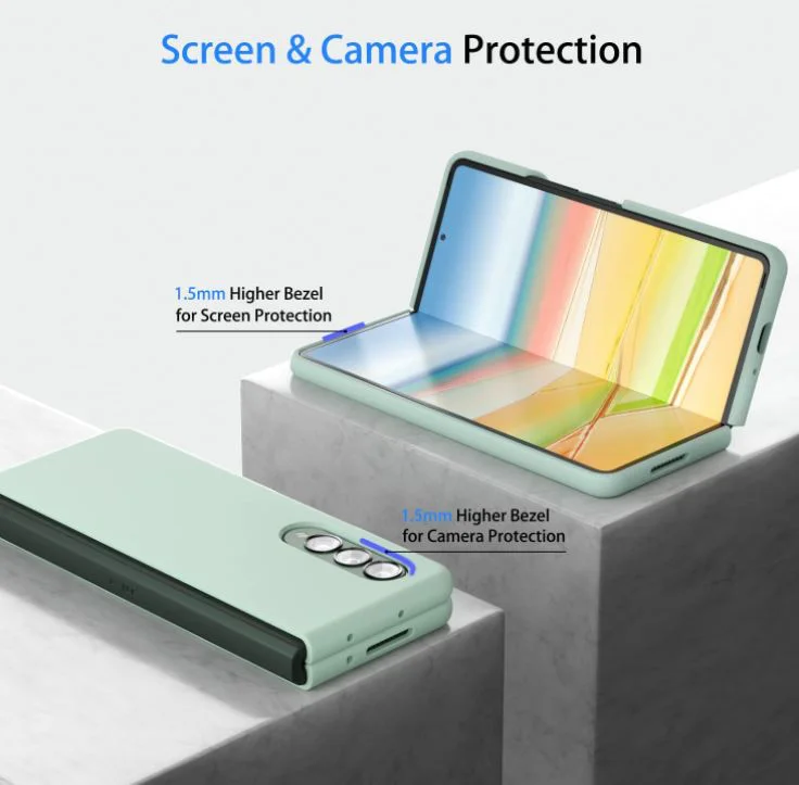 Z15 Silicone case за Samsung Z Fold 6 от 2 части – Светло Син