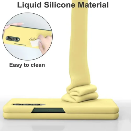Z15 Silicone case за Samsung Z Fold 6 от 2 части – Жълт