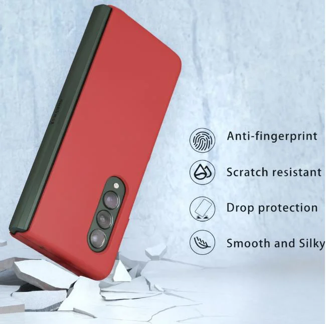 Z15 Silicone case за Samsung Z Fold 7 от 2 части – Червен