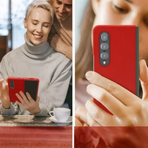 Z15 Silicone case за Samsung Z Fold 7 от 2 части – Червен