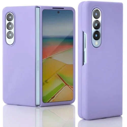 Z15 Silicone case за Samsung Z Fold 7 от 2 части – Лилав