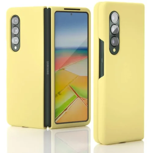 Z15 Silicone case за Samsung Z Fold 7 от 2 части – Жълт