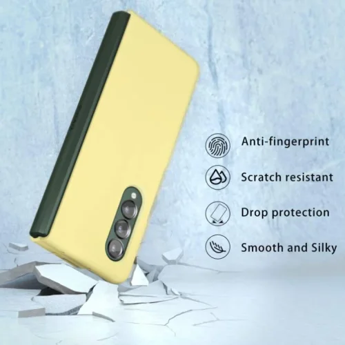 Z15 Silicone case за Samsung Z Fold 7 от 2 части – Жълт