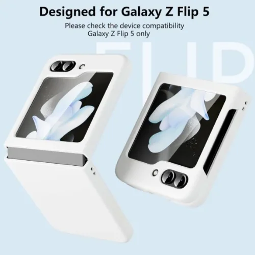 Z16 PVC case за Samsung Z Flip 6 от 2 части – Бял