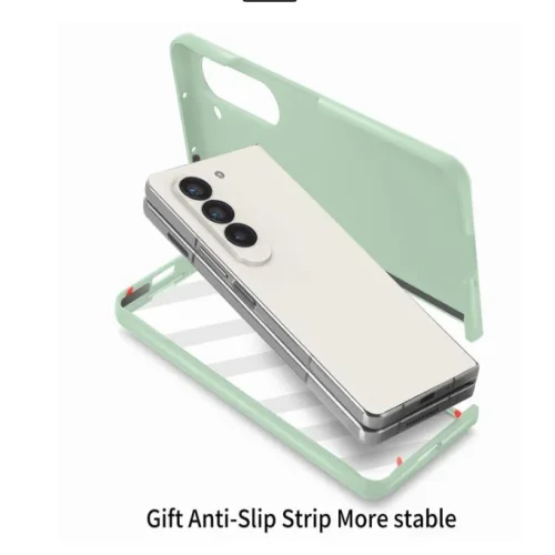 Z16 PVC case за Samsung Z Fold 6 от 2 части – Светло зелен