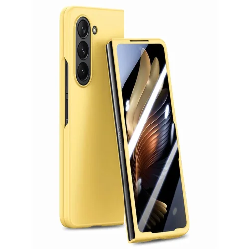 Z16 PVC case за Samsung Z Fold 6 от 2 части – Жълт