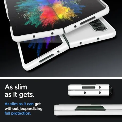 Z16 PVC case за Samsung Z Fold 7 от 2 части – Бял