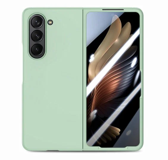 Z16 PVC case за Samsung Z Fold 7 от 2 части – Светло зелен