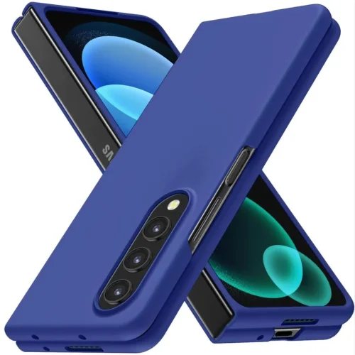 Z16 PVC case за Samsung Z Fold 7 от 2 части – Тъмно Син