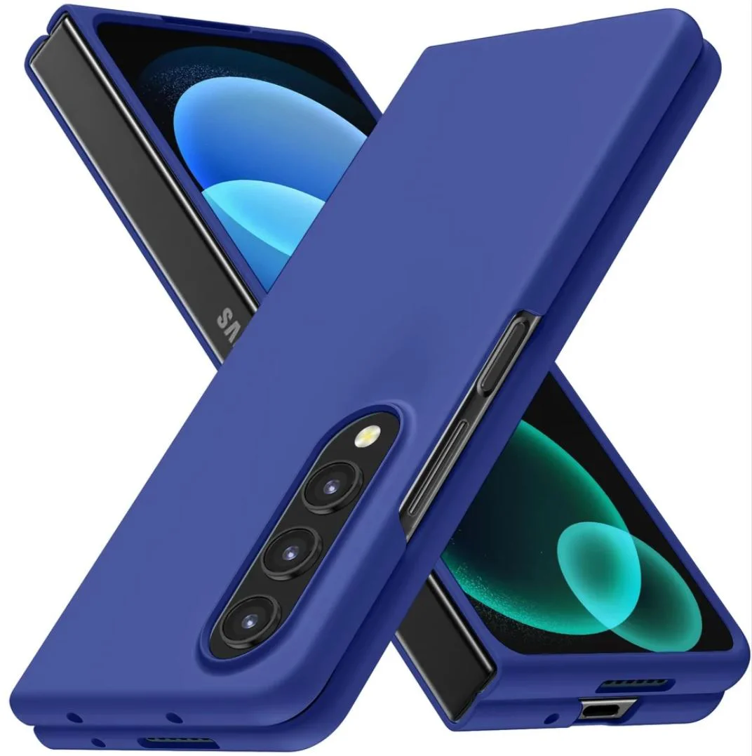 Z16 PVC case за Samsung Z Fold 7 от 2 части – Тъмно Син