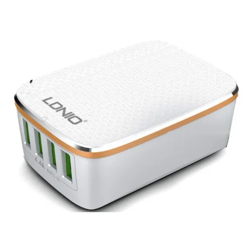 Зарядно устройство LDNIO A4404, 5V/4.4A, с 4 USB Port