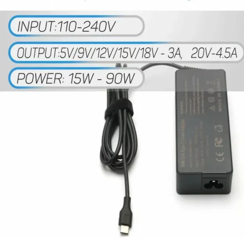 Зарядно за лаптоп ACER 20V 4.5A 90W Type-C