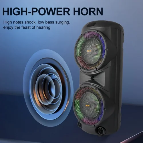 ZQS10206 / 10209 Подвижна Двойна Караоке 2×12“ Sing-e 50W тонколона + безжичен микрофон
