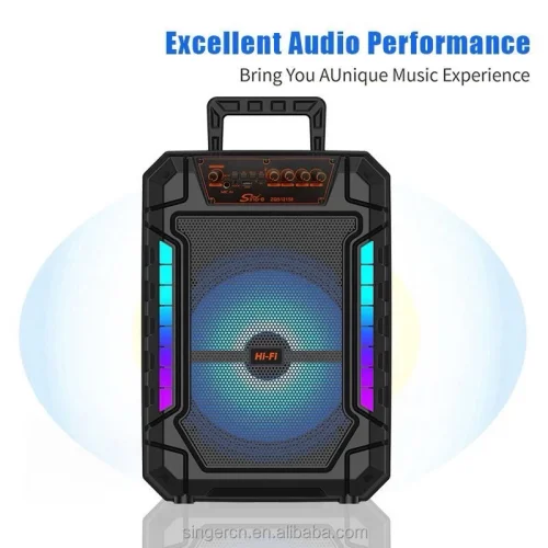 ZQS12158 Подвижна Караоке 12“ Sing-e 40W тонколона + безжичен микрофон