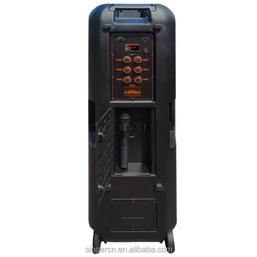 ZQS15201 Мощна Bluetooth Караоке Тонколона Sing-e , 100W, 2 x 15″, RGB LED, TWS, FM, USB, TF, 1 Безжичен Микрофон