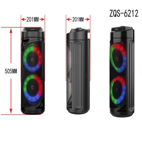 ZQS6212 Портативна Двойна Караоке 2×6.5“ 10Wx2 Sing-e тонколона + жичен микрофон 3000mAh
