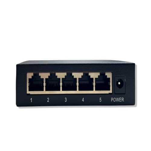 ZX-BS511 5-портов PoE Ethernet Switch Суич 10/100 Mbps DC-52V