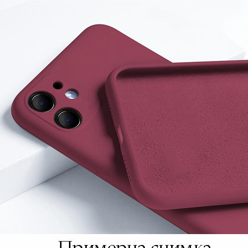 My Choice Изчистен силиконов кейс Realme C35 (2022) – Виненочервен